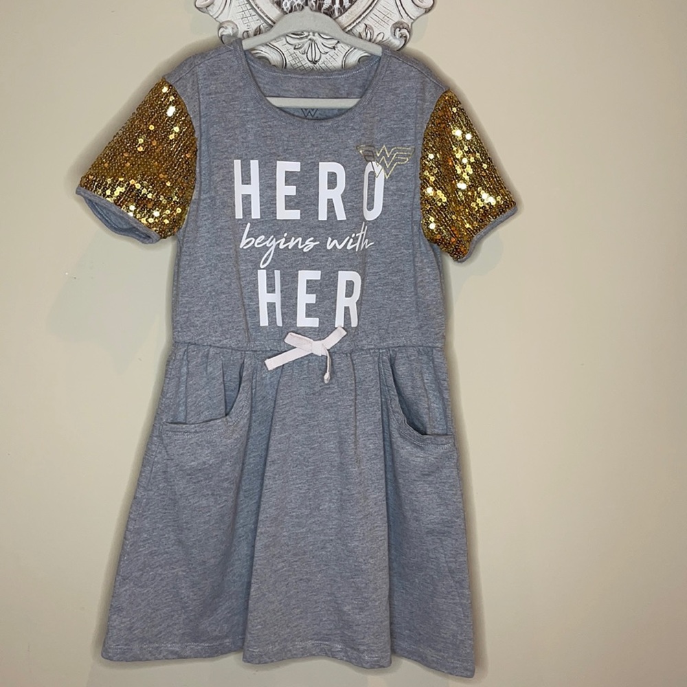 Girls DC Comic Wonder Woman Hero  Dress C-16